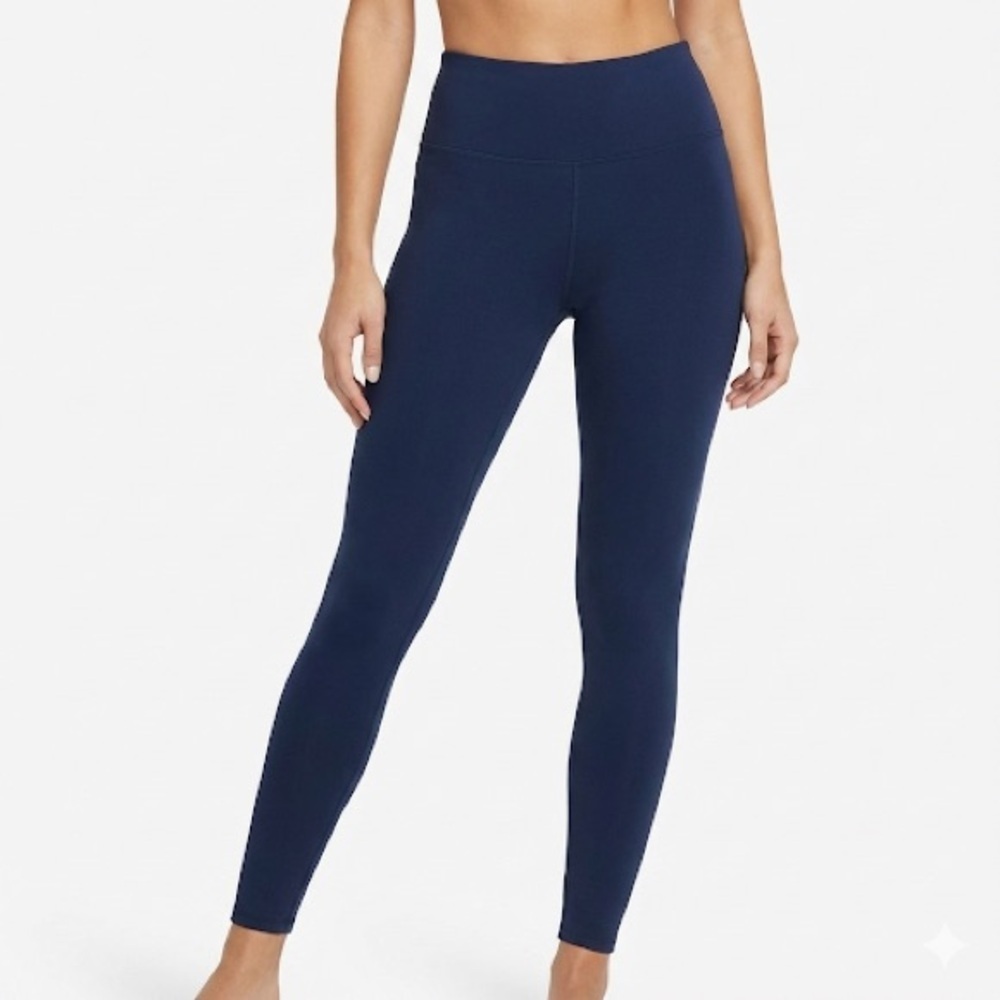 Eddie Bauer tummy control leggings high rise shaping navy size S